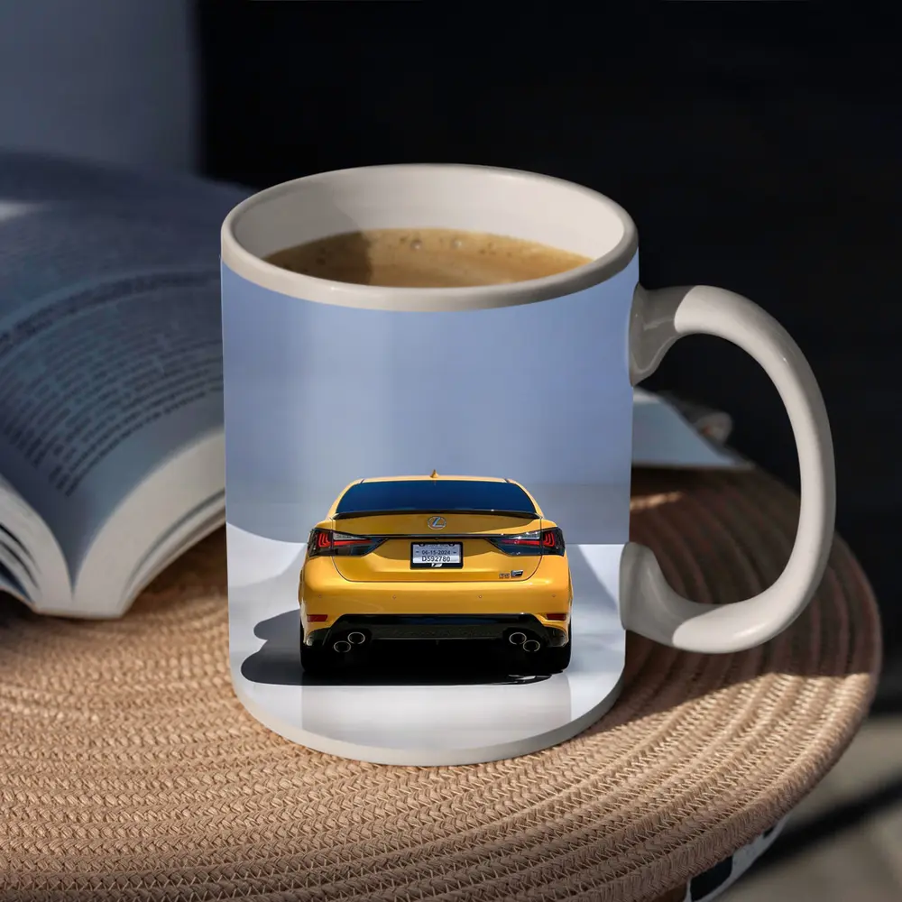 Lexus GS F Flare Yellow Rear Studio – Mugs