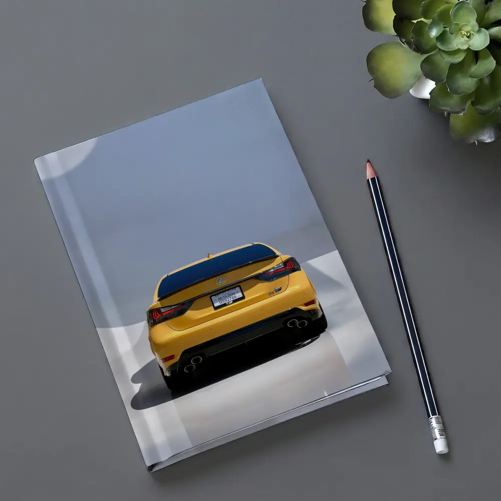 Lexus GS F Flare Yellow Rear Studio – Notebooks