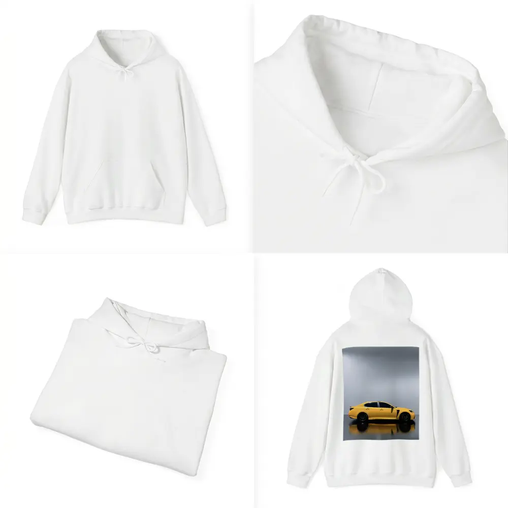 Lexus GS F Yellow Studio Reflective Background – Hoodies