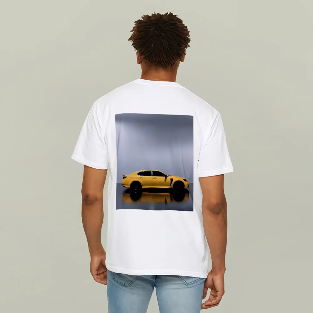 Lexus GS F Yellow Studio Reflective Background – T-Shirts