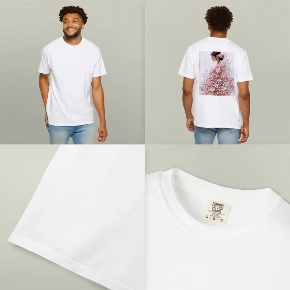 Woman Silhouette Pink Calla Lily Floral Art – T-Shirts