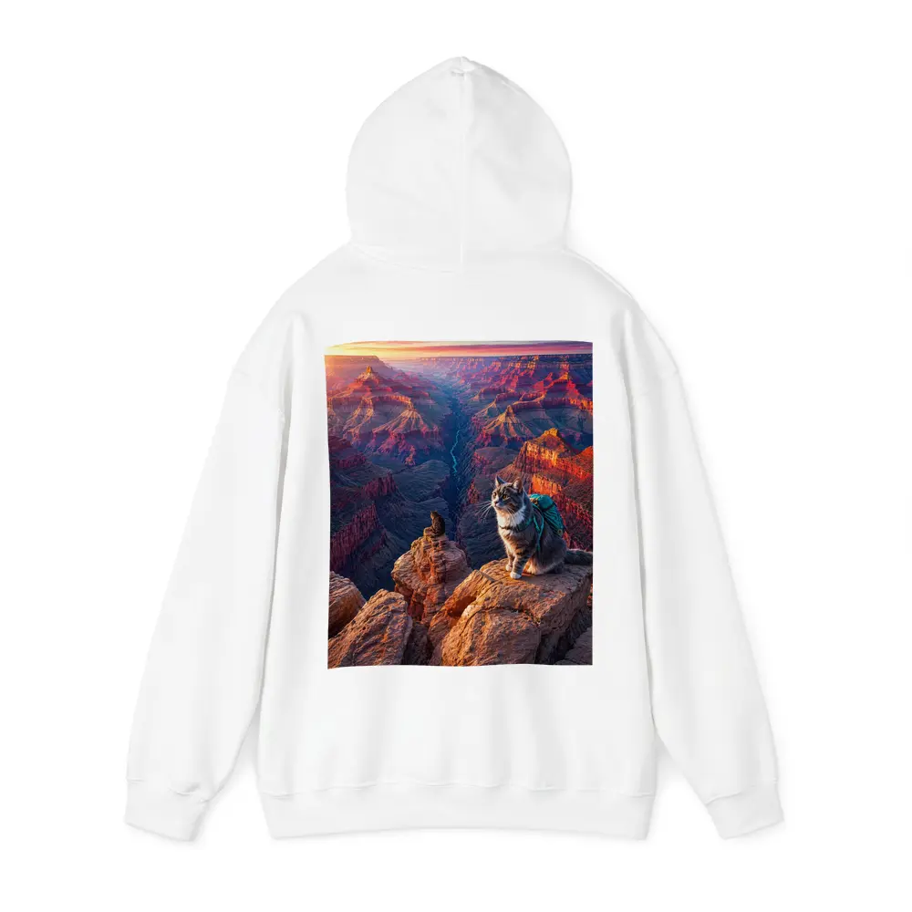 Tabby Cat Hiking Grand Canyon Sunset – Hoodies