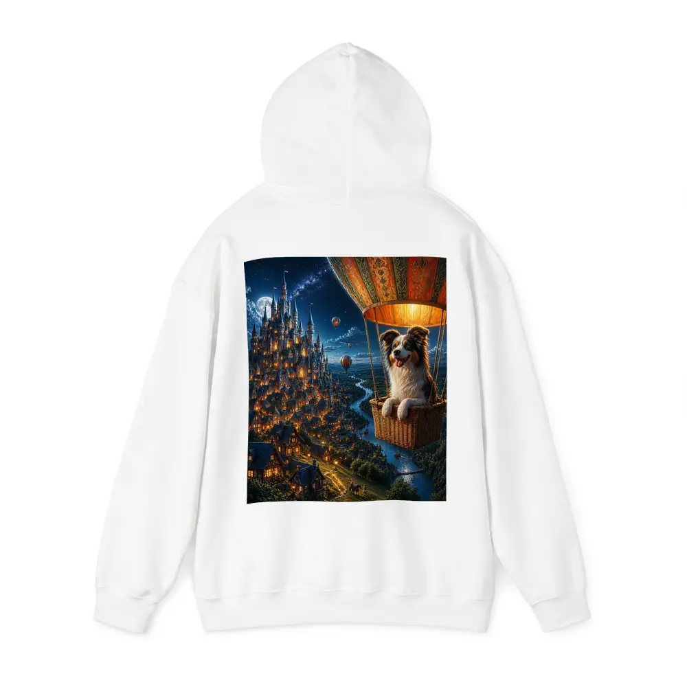 Border Collie Hot Air Balloon Fantasy Castle – Hoodies