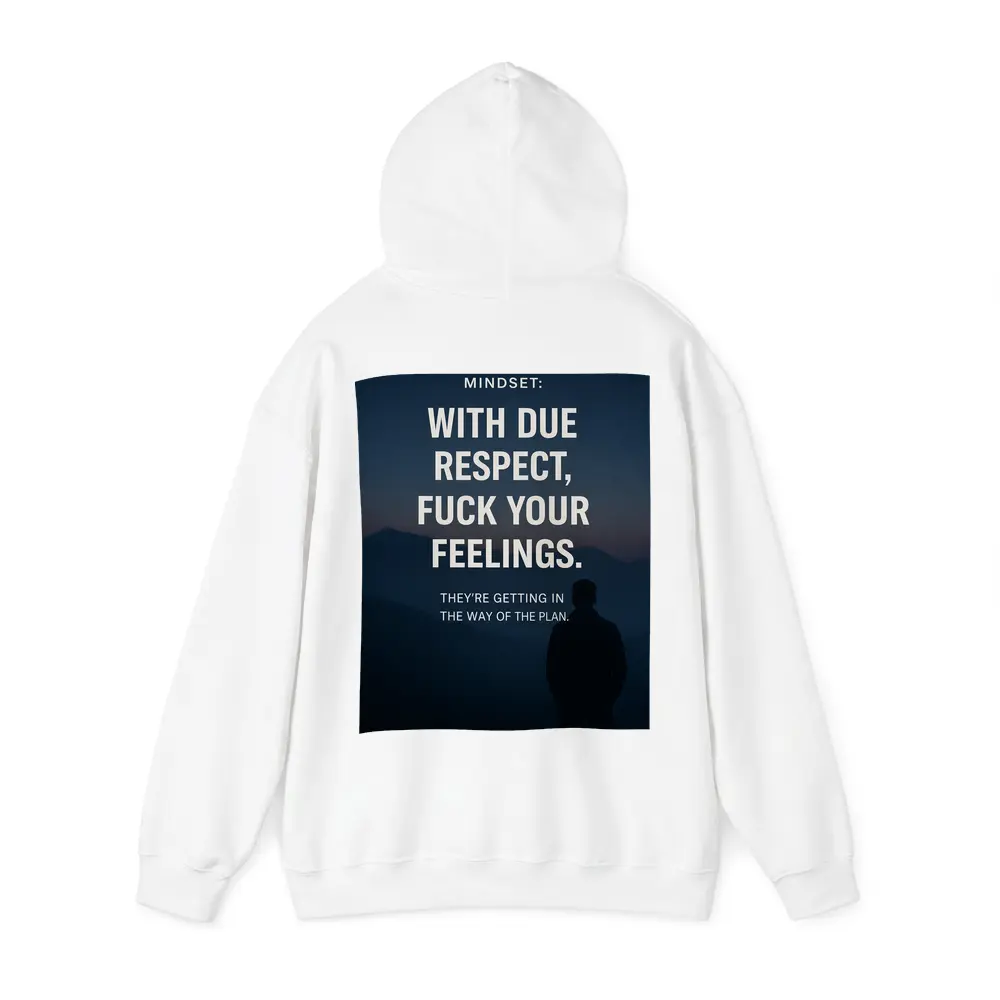 Mindset Discipline Quote Dark Mountain Silhouette – Hoodies