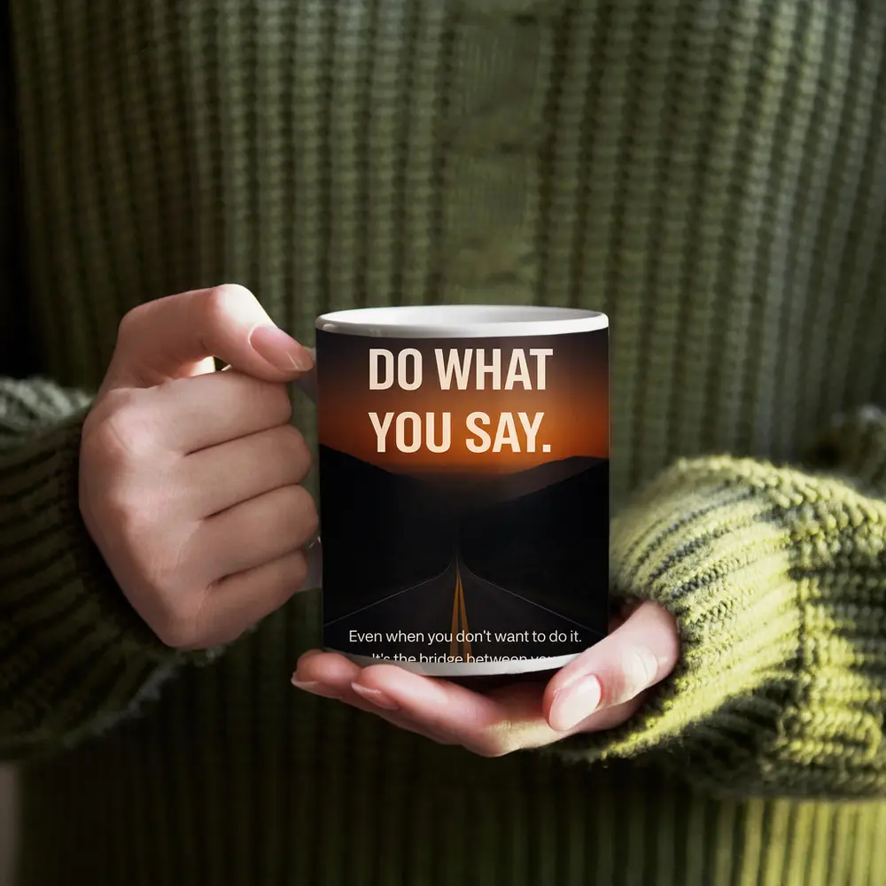 Discipline Do What You Say Motivational Quote – Mugs