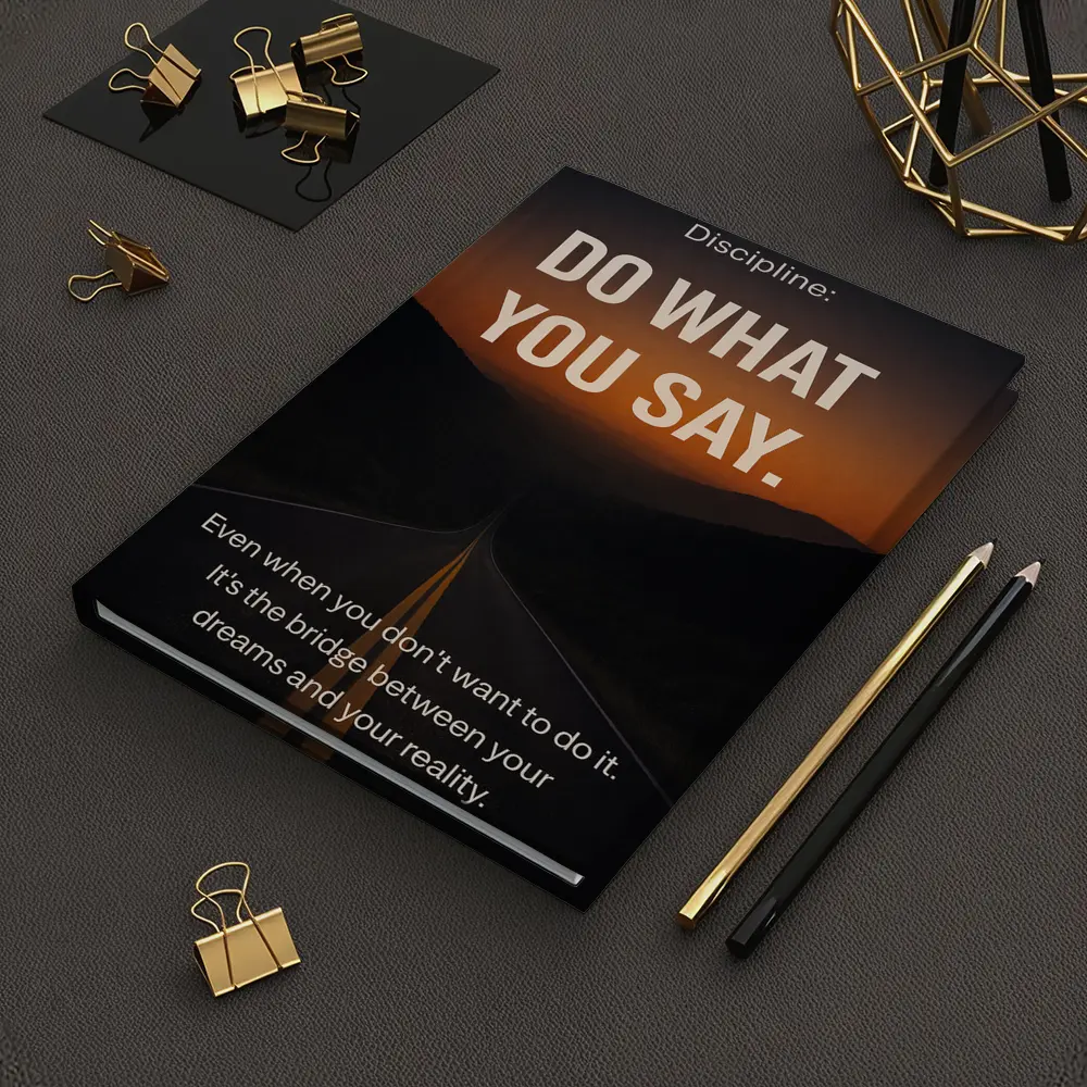 Discipline Do What You Say Motivational Quote – Notebooks