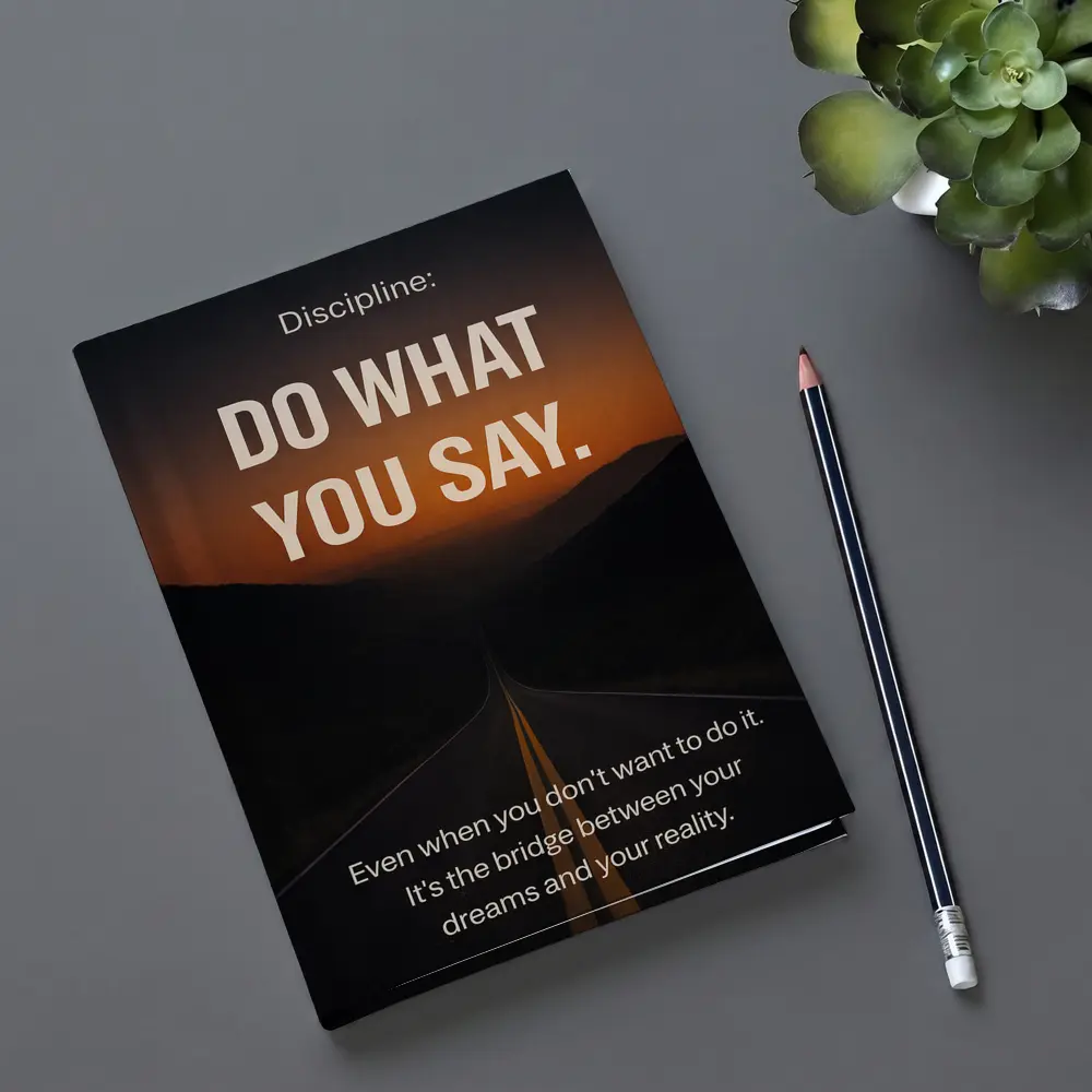 Discipline Do What You Say Motivational Quote – Notebooks