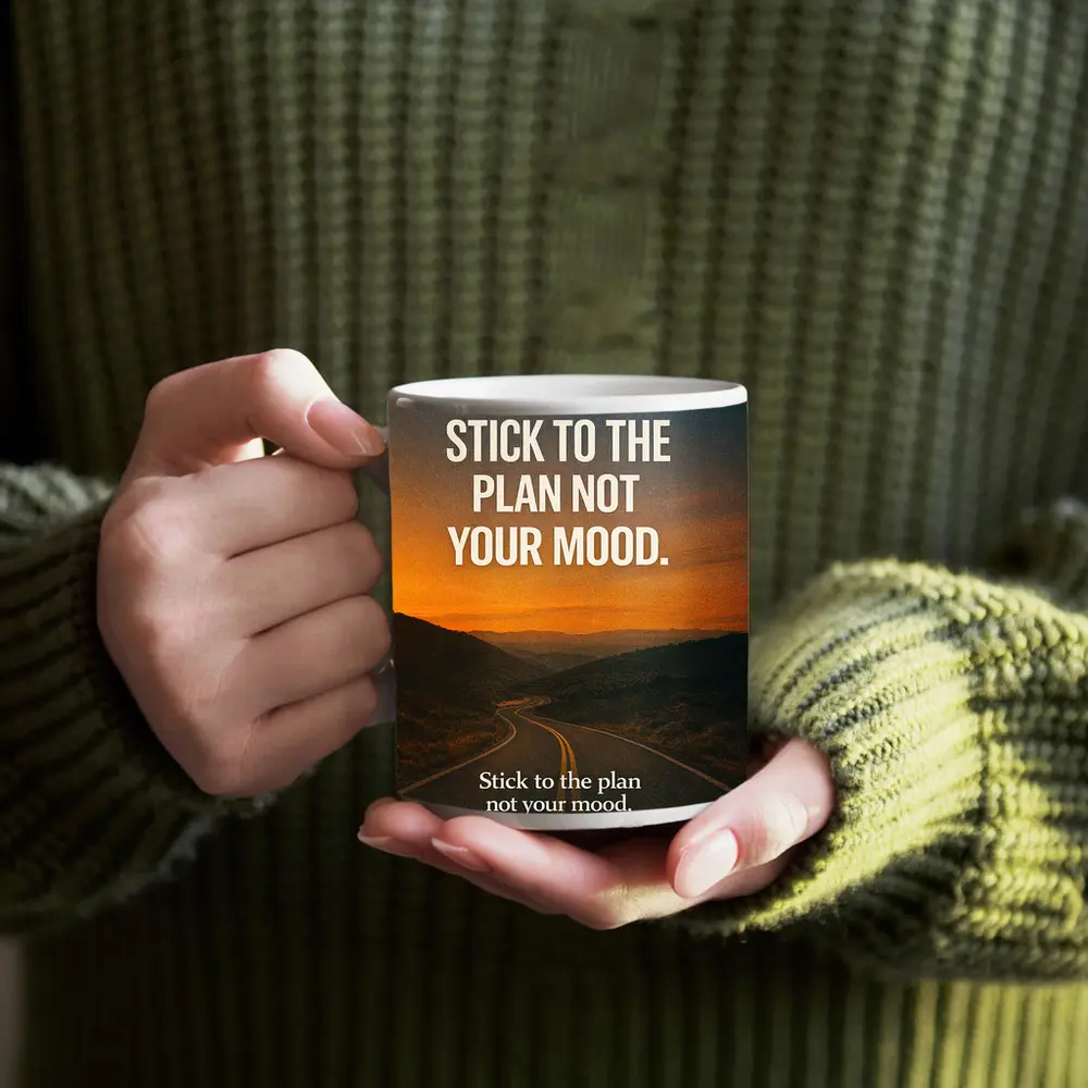Stick To The Plan Not Your Mood Road – Mugs