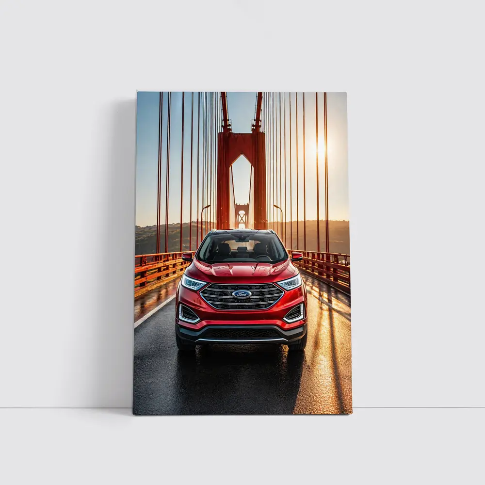 Ford Edge SUV on Golden Gate Bridge – Wall Art