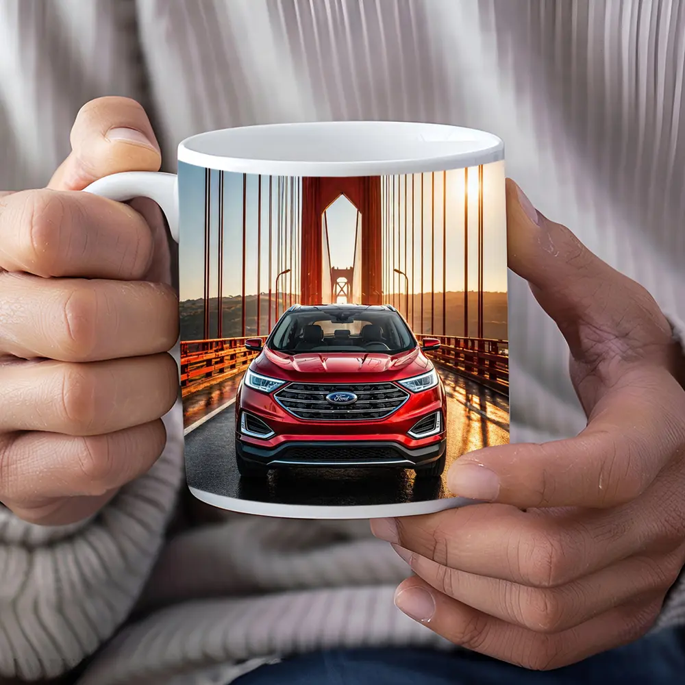 Ford Edge SUV on Golden Gate Bridge – Mugs