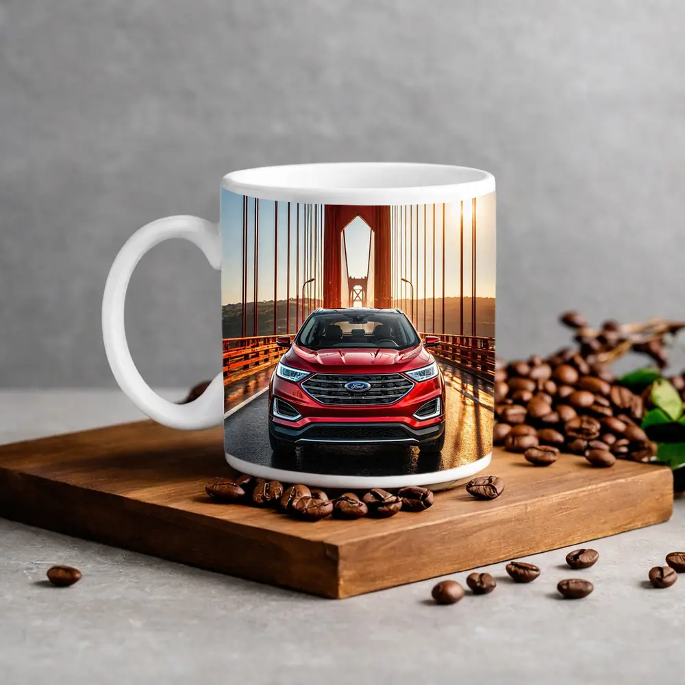 Ford Edge SUV on Golden Gate Bridge – Mugs