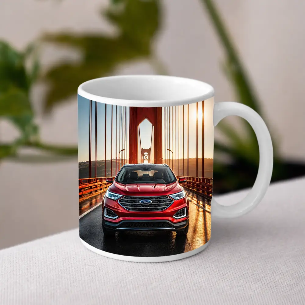 Ford Edge SUV on Golden Gate Bridge – Mugs