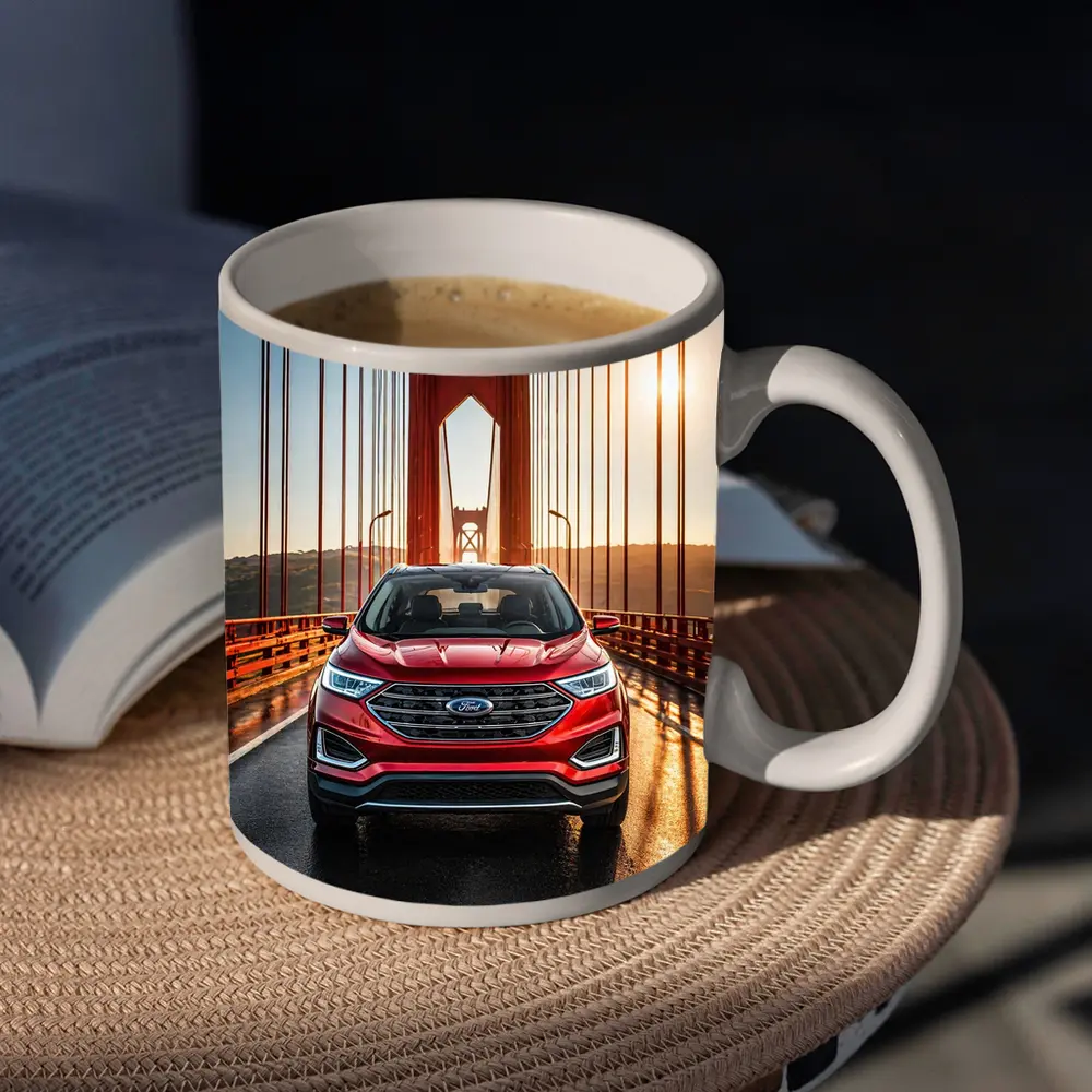 Ford Edge SUV on Golden Gate Bridge – Mugs