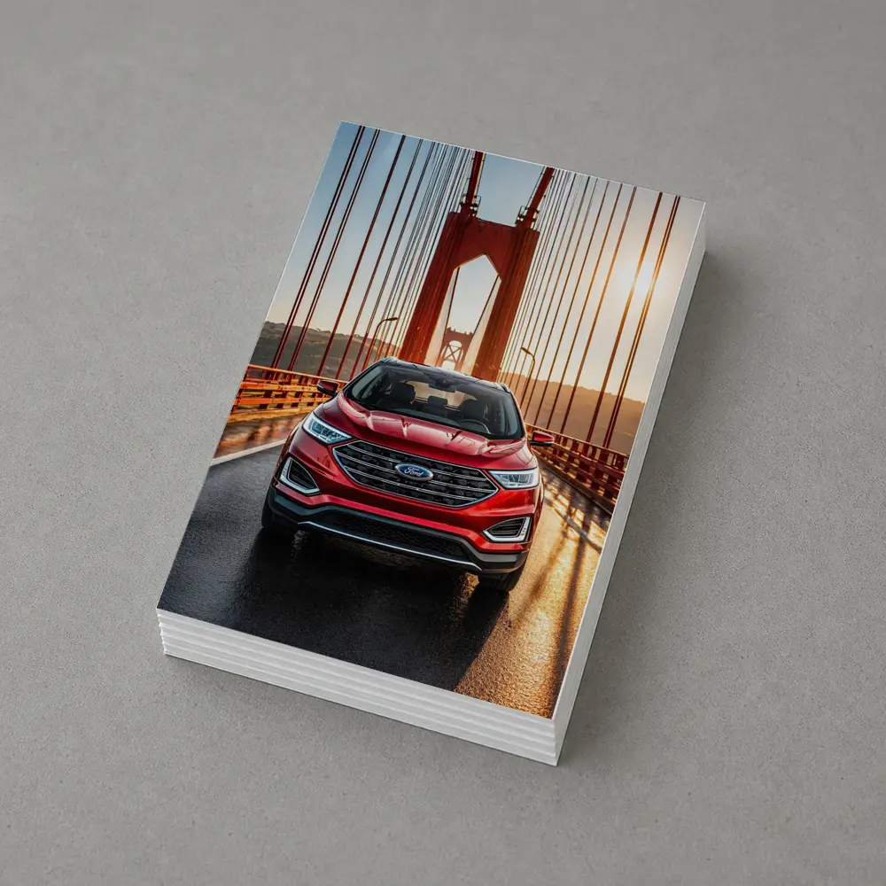 Ford Edge SUV on Golden Gate Bridge – Postcards