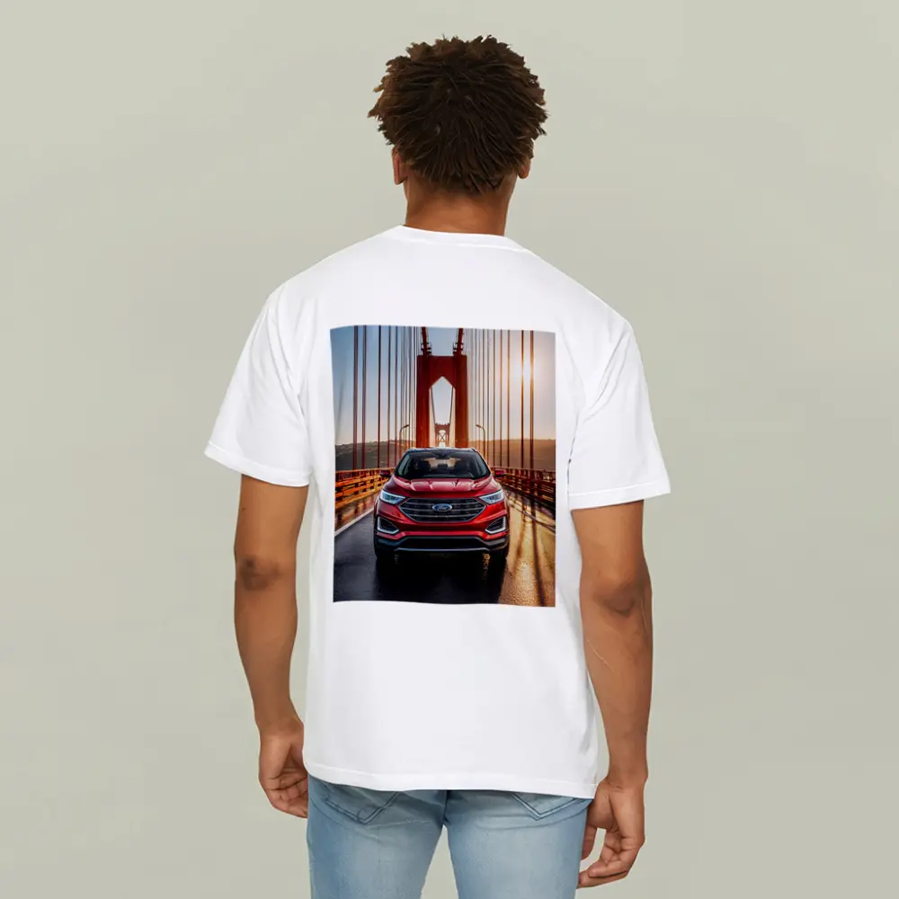 Ford Edge SUV on Golden Gate Bridge – T-Shirts