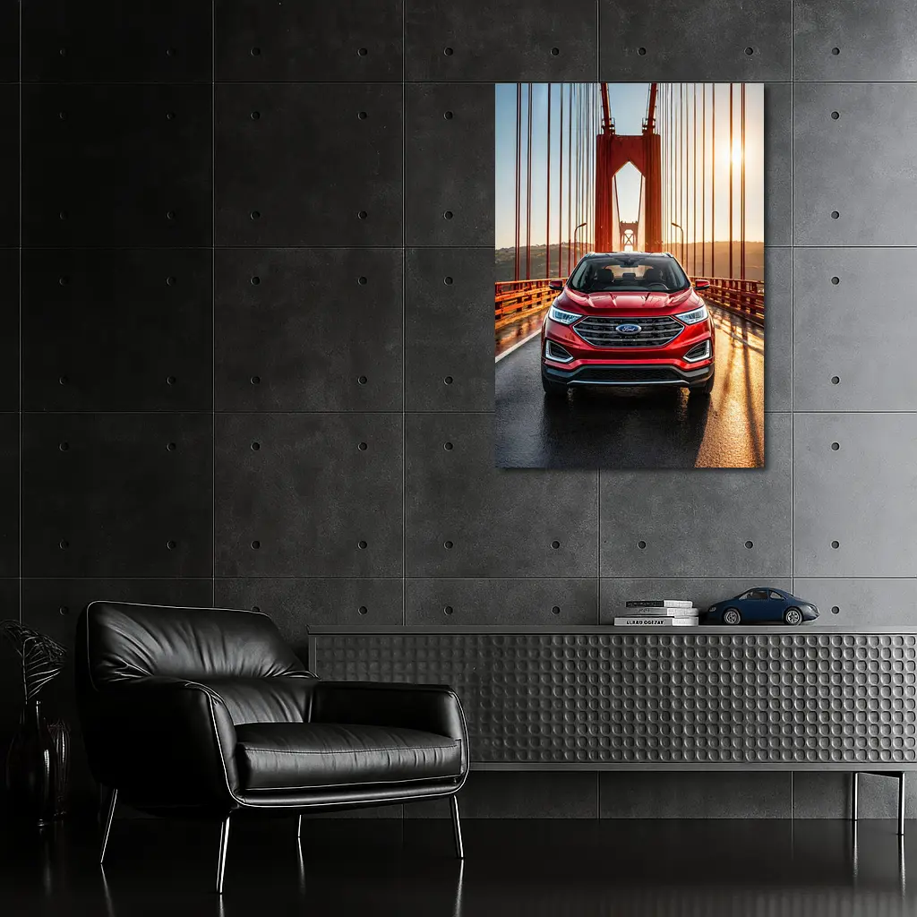 Ford Edge SUV on Golden Gate Bridge – Wall Art