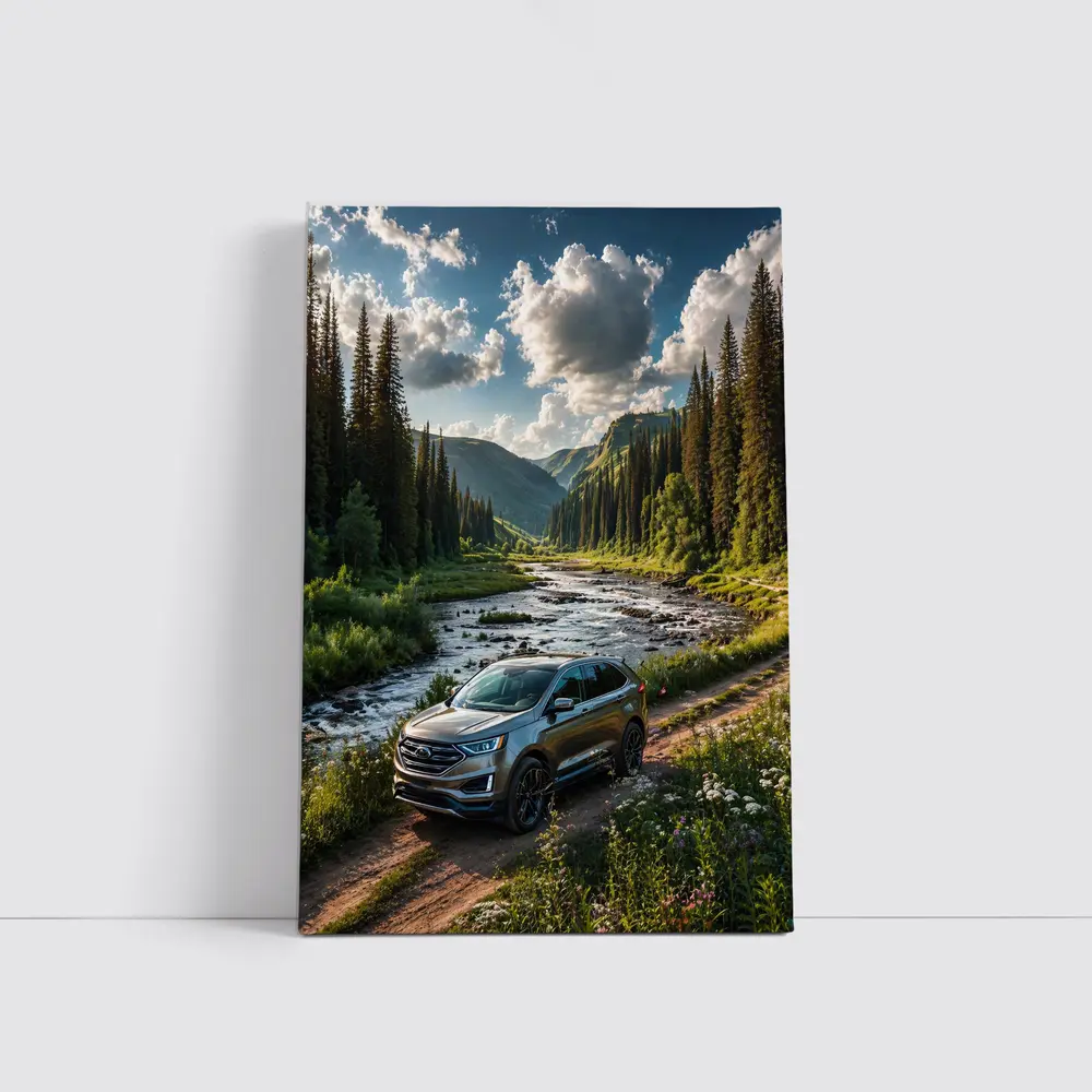 Ford Edge SUV Mountain Valley Forest Drive – Wall Art