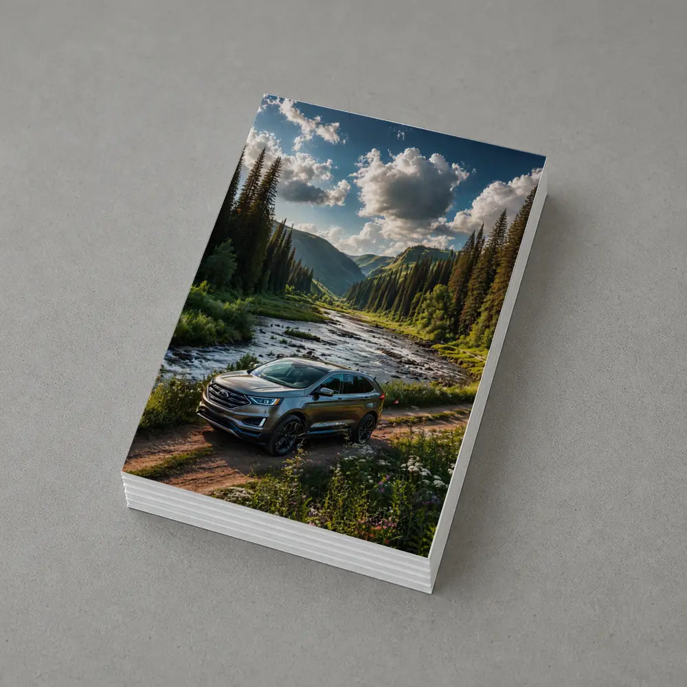 Ford Edge SUV Mountain Valley Forest Drive – Postcards