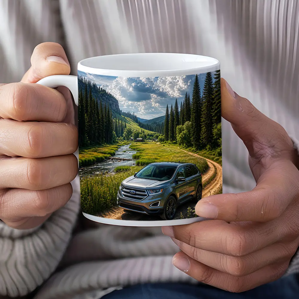 Ford Edge SUV Mountain Valley Dirt Road – Mugs