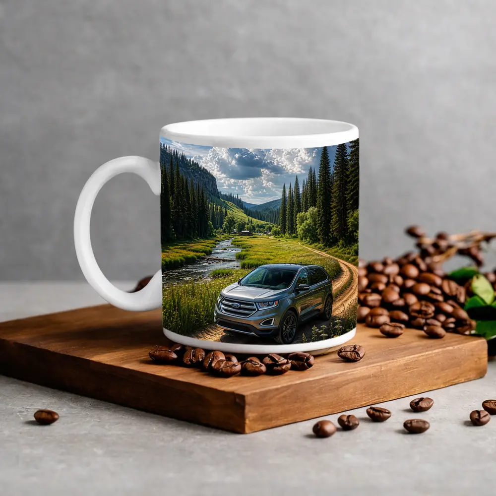 Ford Edge SUV Mountain Valley Dirt Road – Mugs