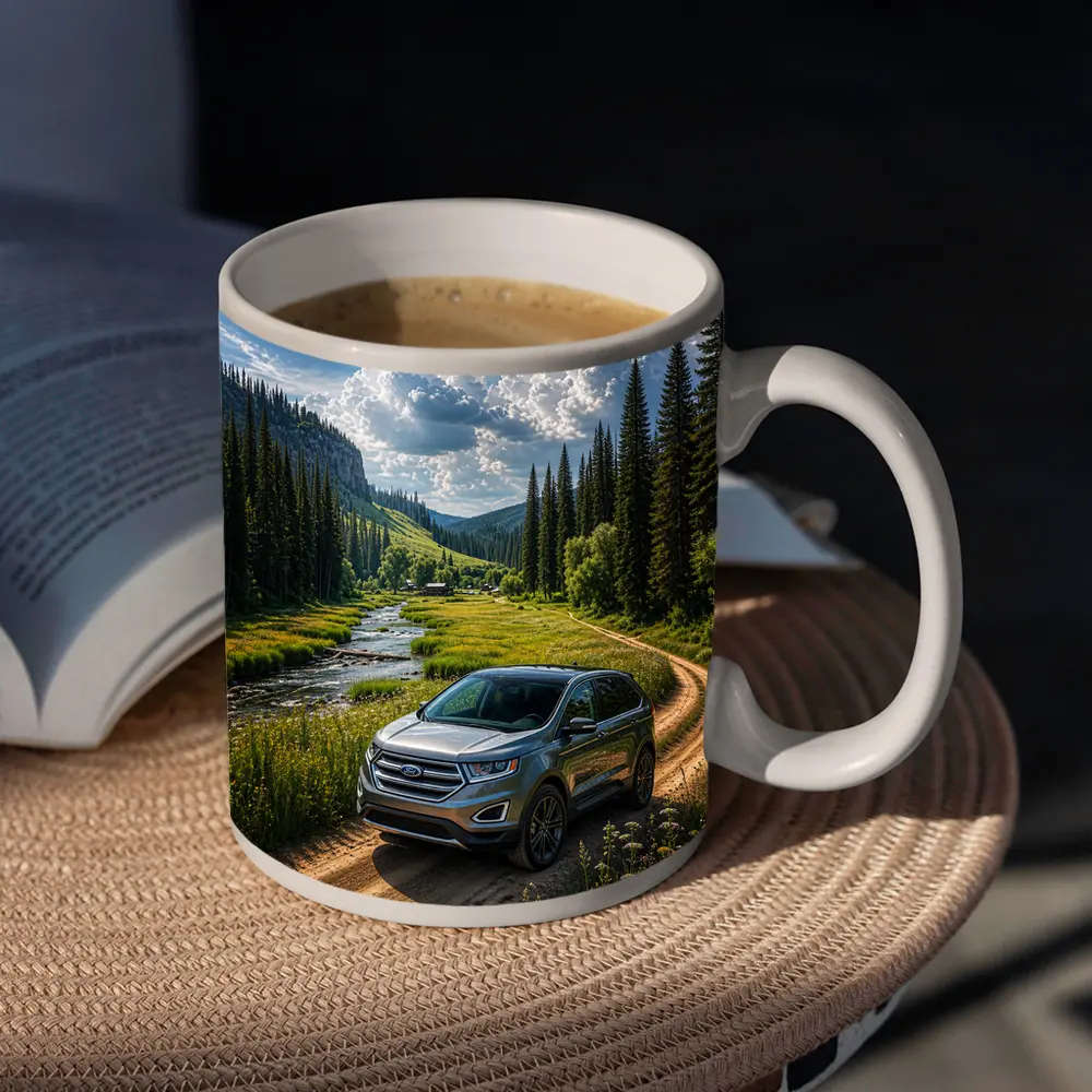 Ford Edge SUV Mountain Valley Dirt Road – Mugs