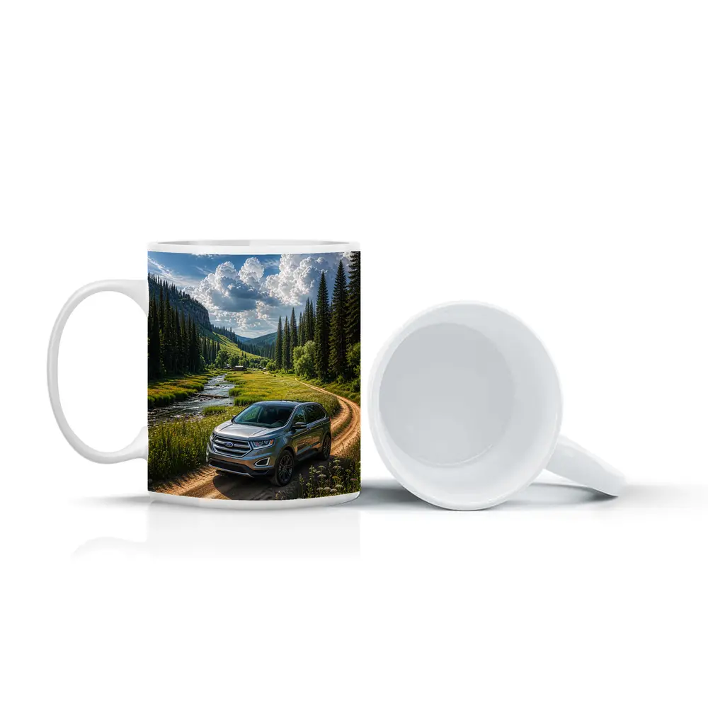 Ford Edge SUV Mountain Valley Dirt Road – Mugs