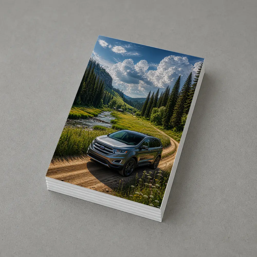 Ford Edge SUV Mountain Valley Dirt Road – Postcards
