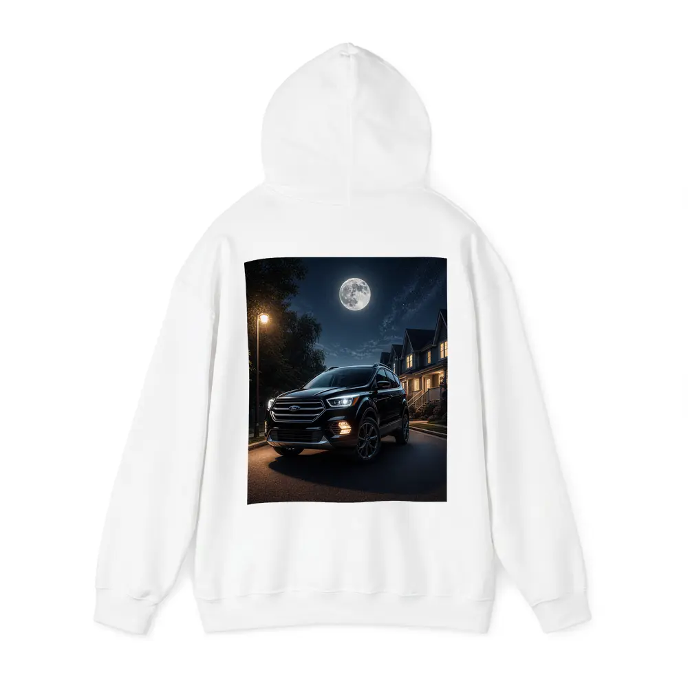 Ford Escape SUV Moonlit Suburban Night – Hoodies