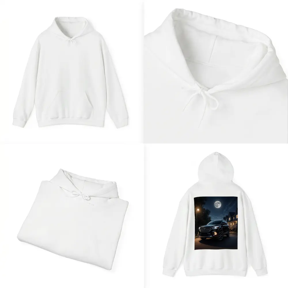 Ford Escape SUV Moonlit Suburban Night – Hoodies