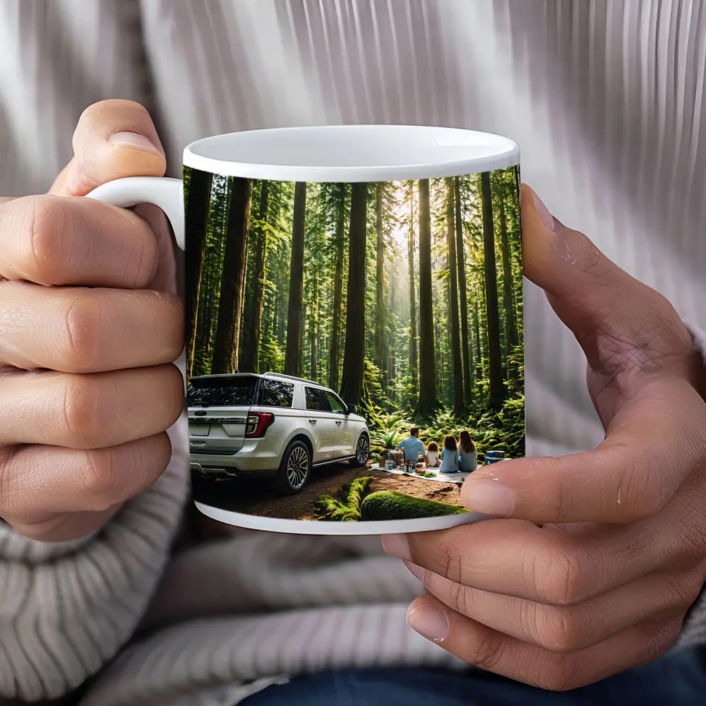 Ford Expedition SUV Forest Family Picnic – Mugs