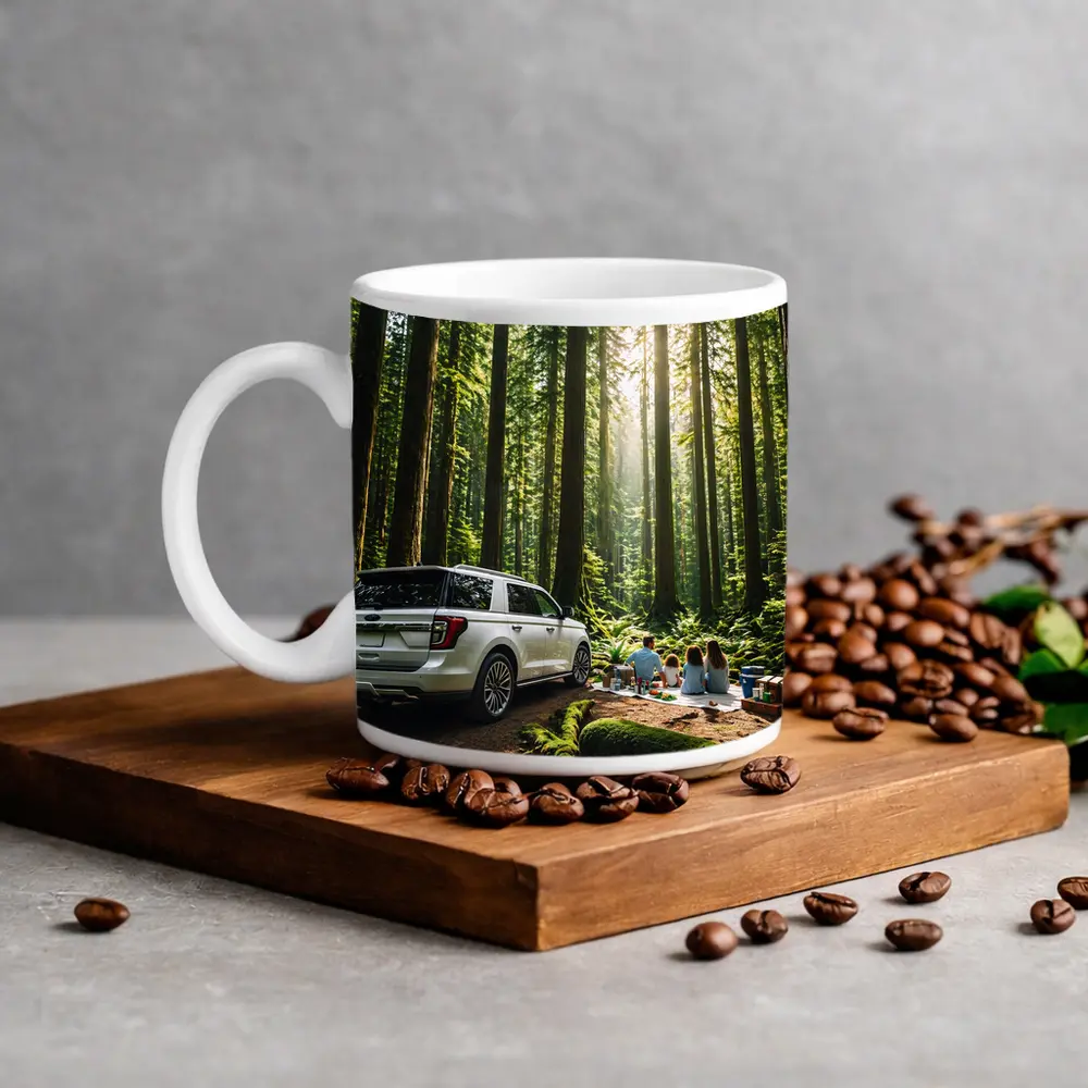 Ford Expedition SUV Forest Family Picnic – Mugs
