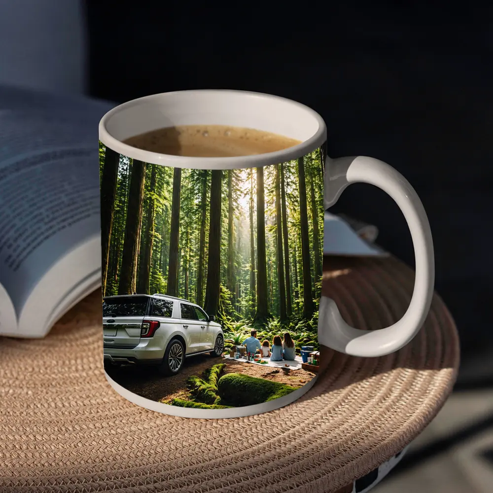 Ford Expedition SUV Forest Family Picnic – Mugs