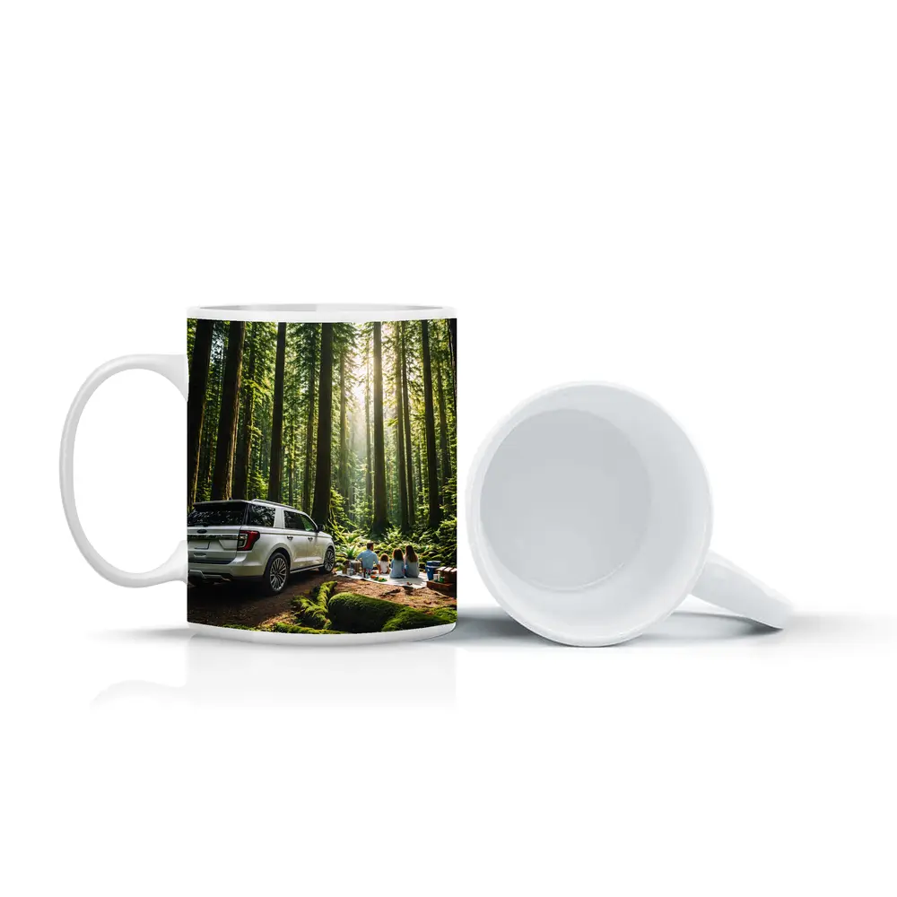 Ford Expedition SUV Forest Family Picnic – Mugs