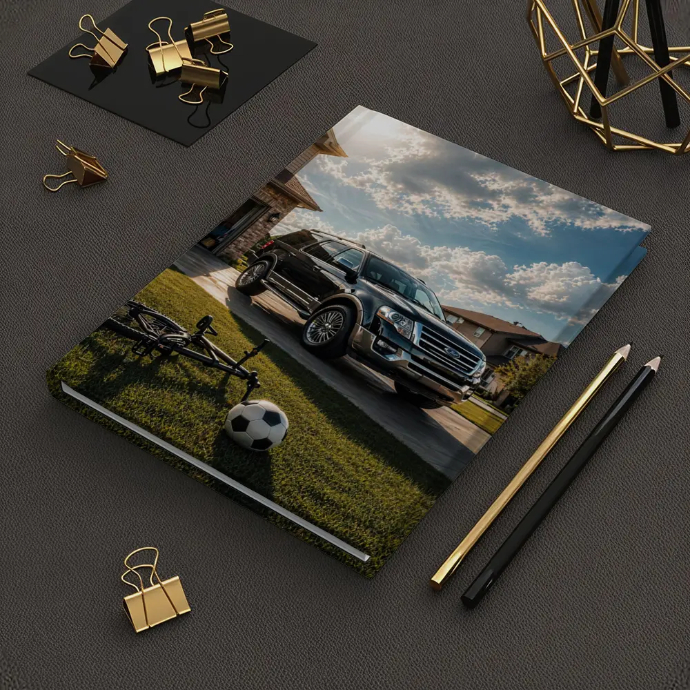 Ford Expedition SUV Suburban Driveway Scene – Notebooks