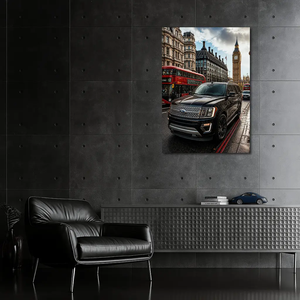 Ford Expedition SUV in London Street – Wall Art