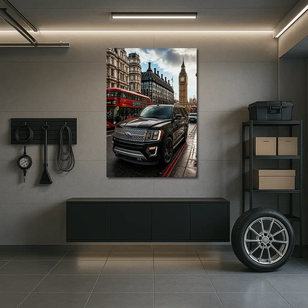 Ford Expedition SUV in London Street – Wall Art