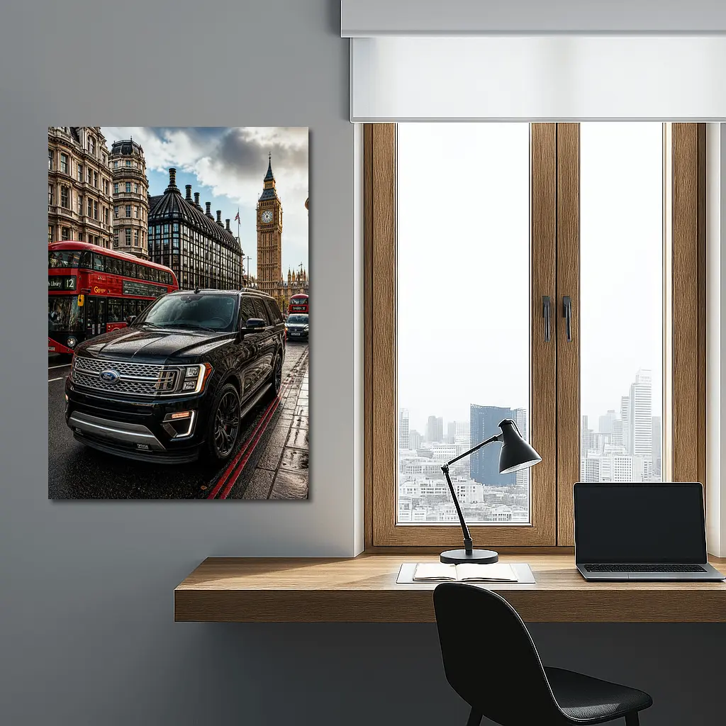 Ford Expedition SUV in London Street – Wall Art