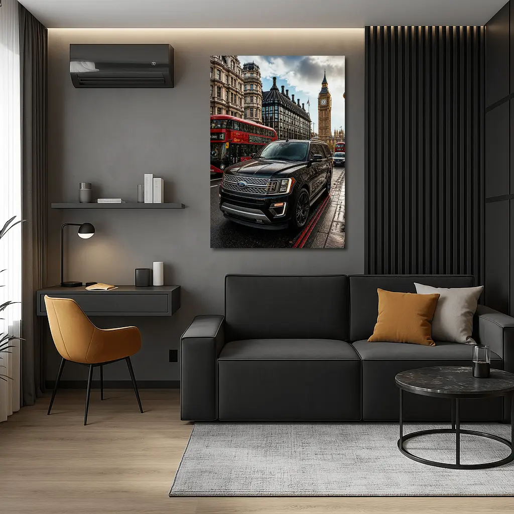 Ford Expedition SUV in London Street – Wall Art