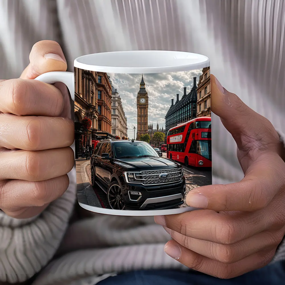 Ford Expedition SUV London Big Ben Street – Mugs