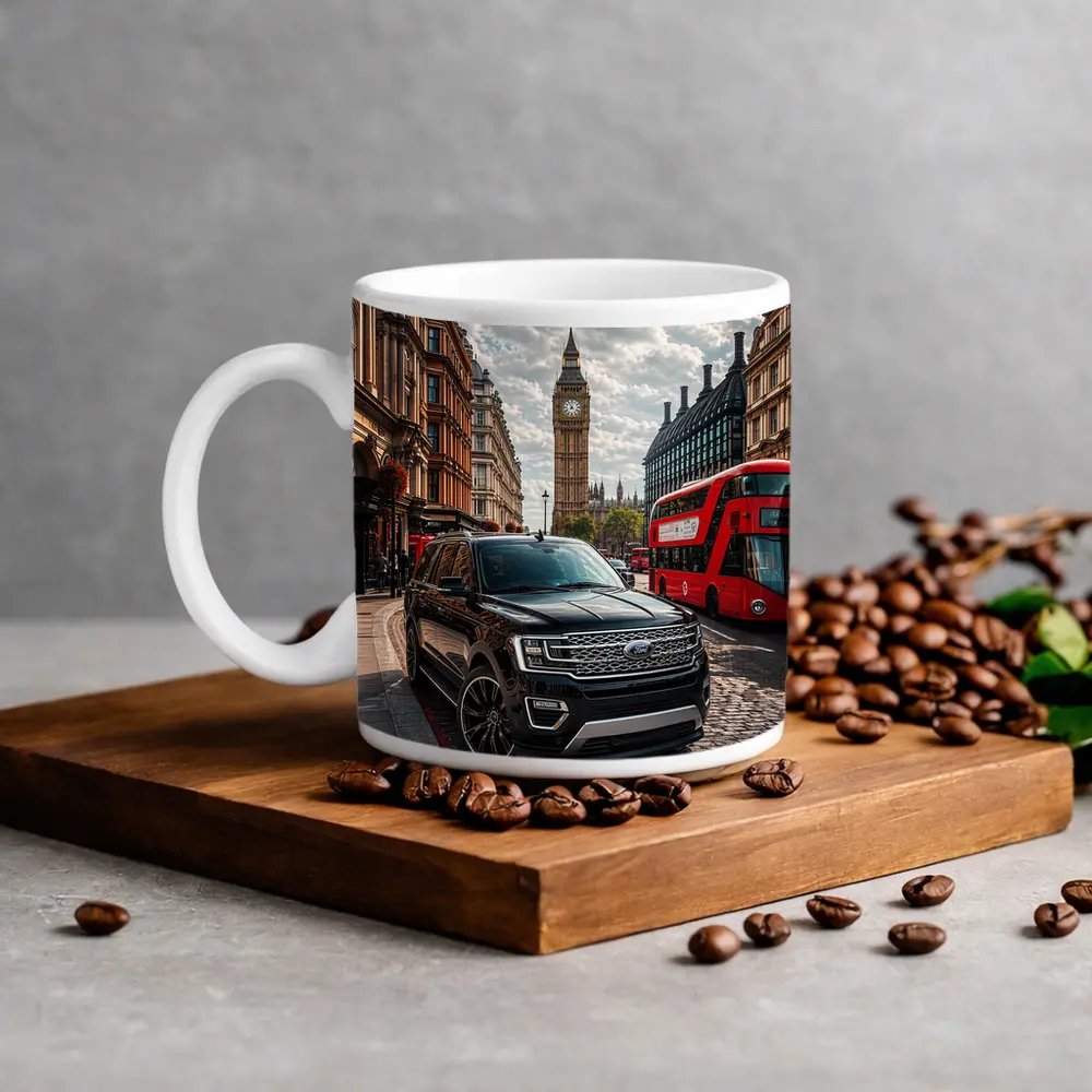 Ford Expedition SUV London Big Ben Street – Mugs