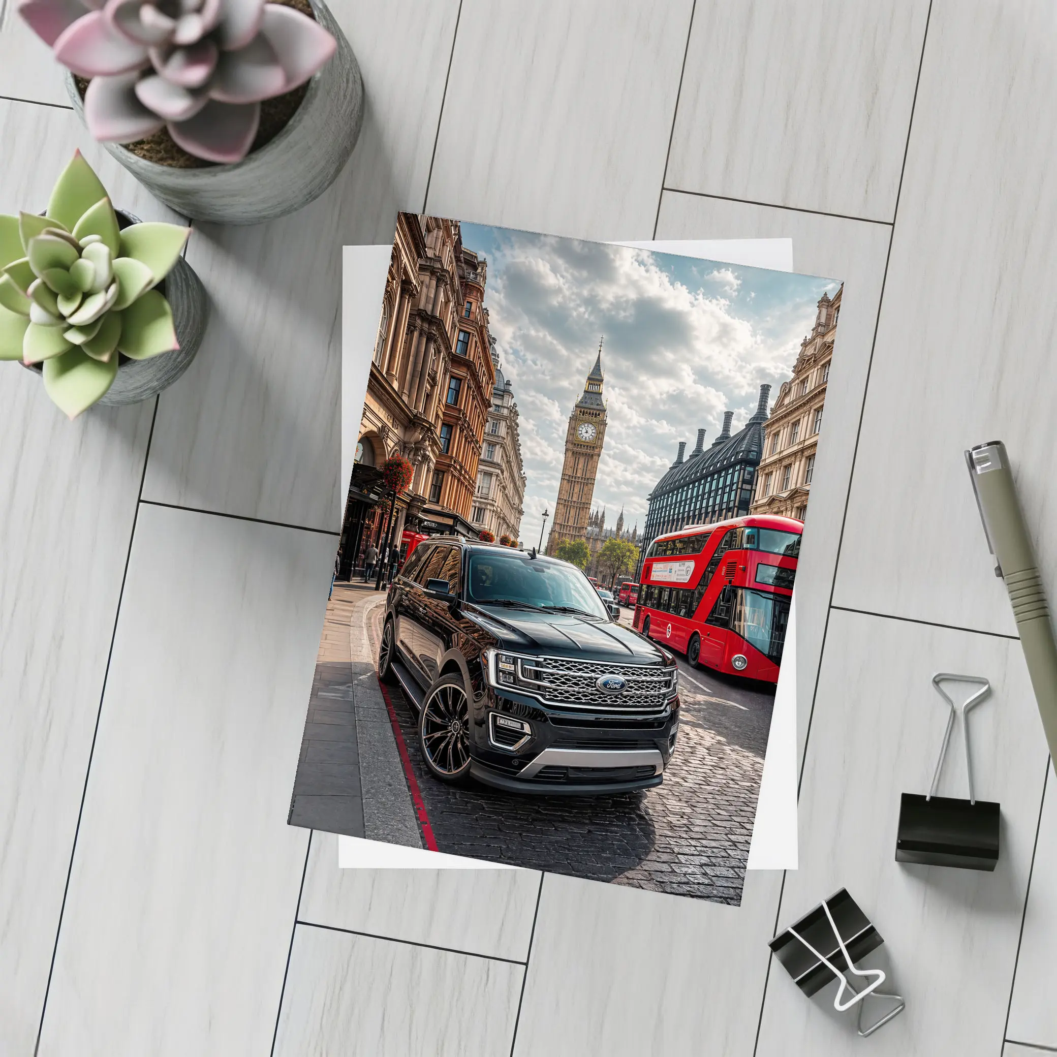 Ford Expedition SUV London Big Ben Street – Postcards