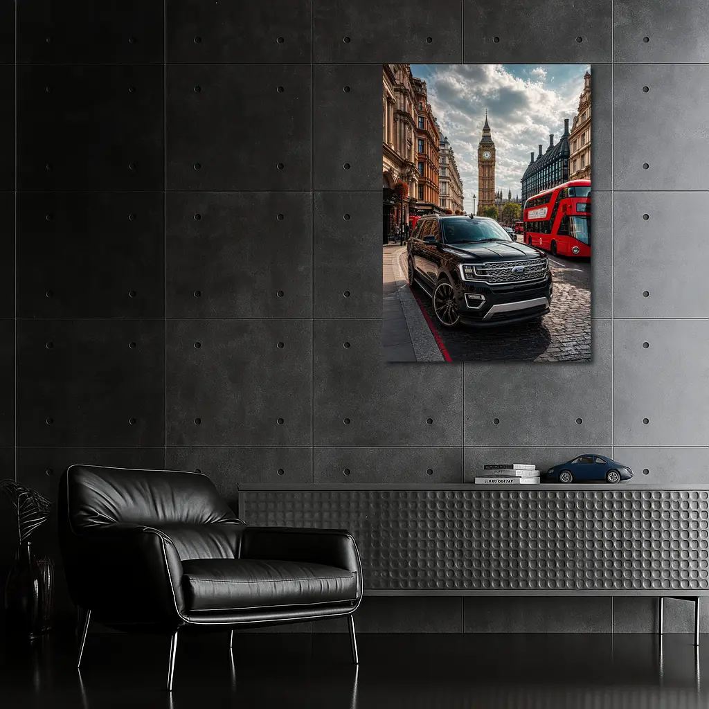 Ford Expedition SUV London Big Ben Street – Wall Art