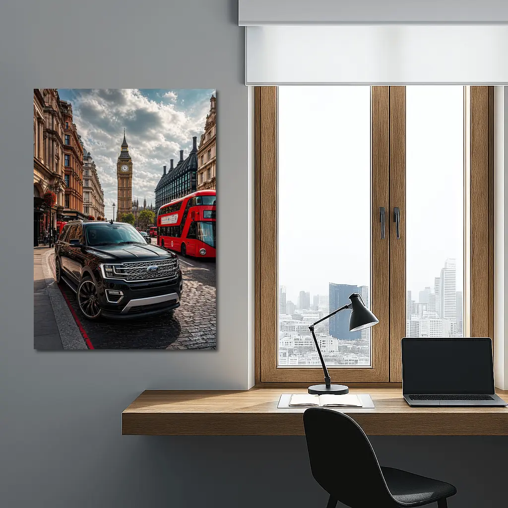 Ford Expedition SUV London Big Ben Street – Wall Art