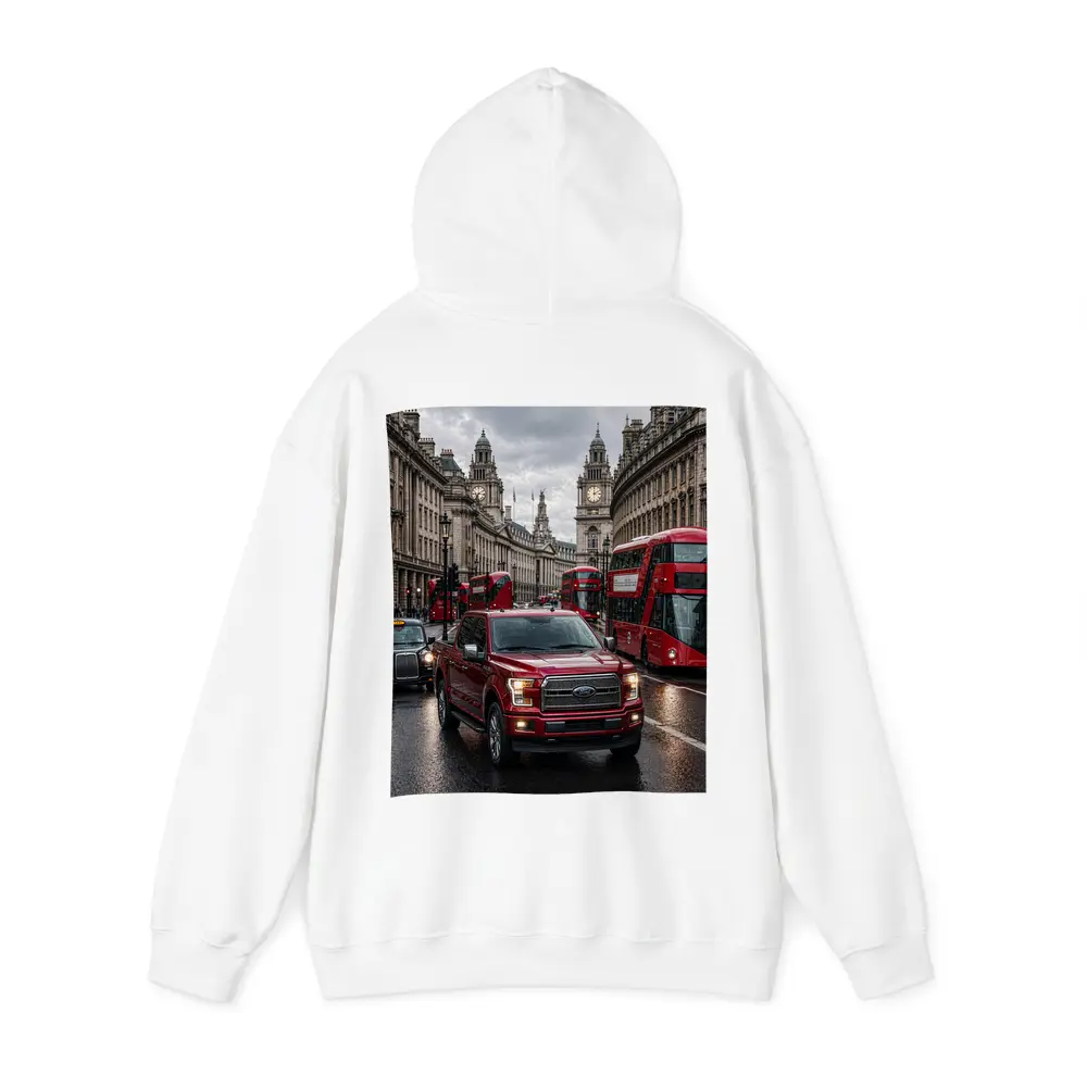 Ford F-150 Red Truck London Street – Hoodies