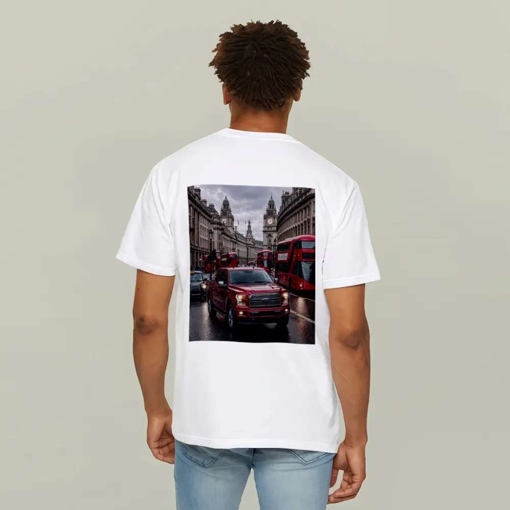 Ford F-150 Red Truck London Street – T-Shirts