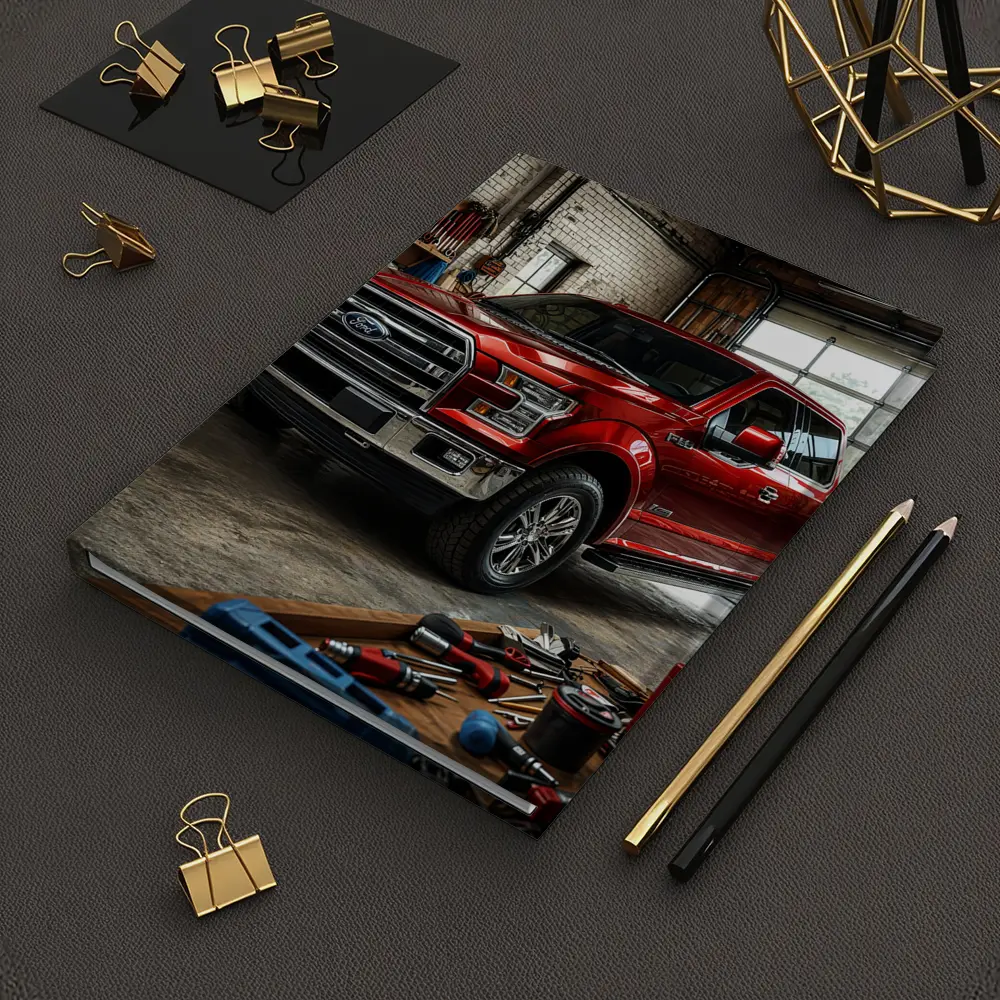 Ford F-150 Red Truck Garage Workshop – Notebooks