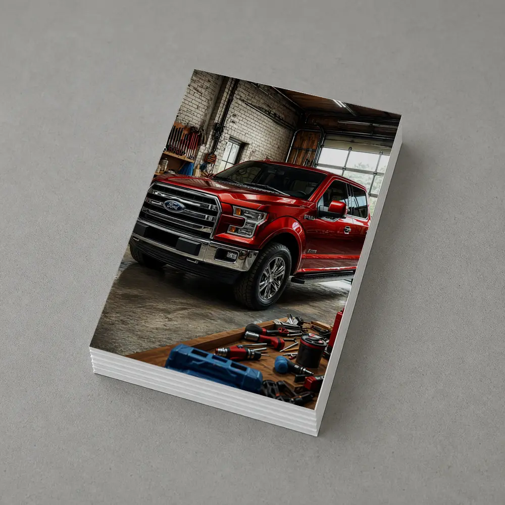 Ford F-150 Red Truck Garage Workshop – Postcards