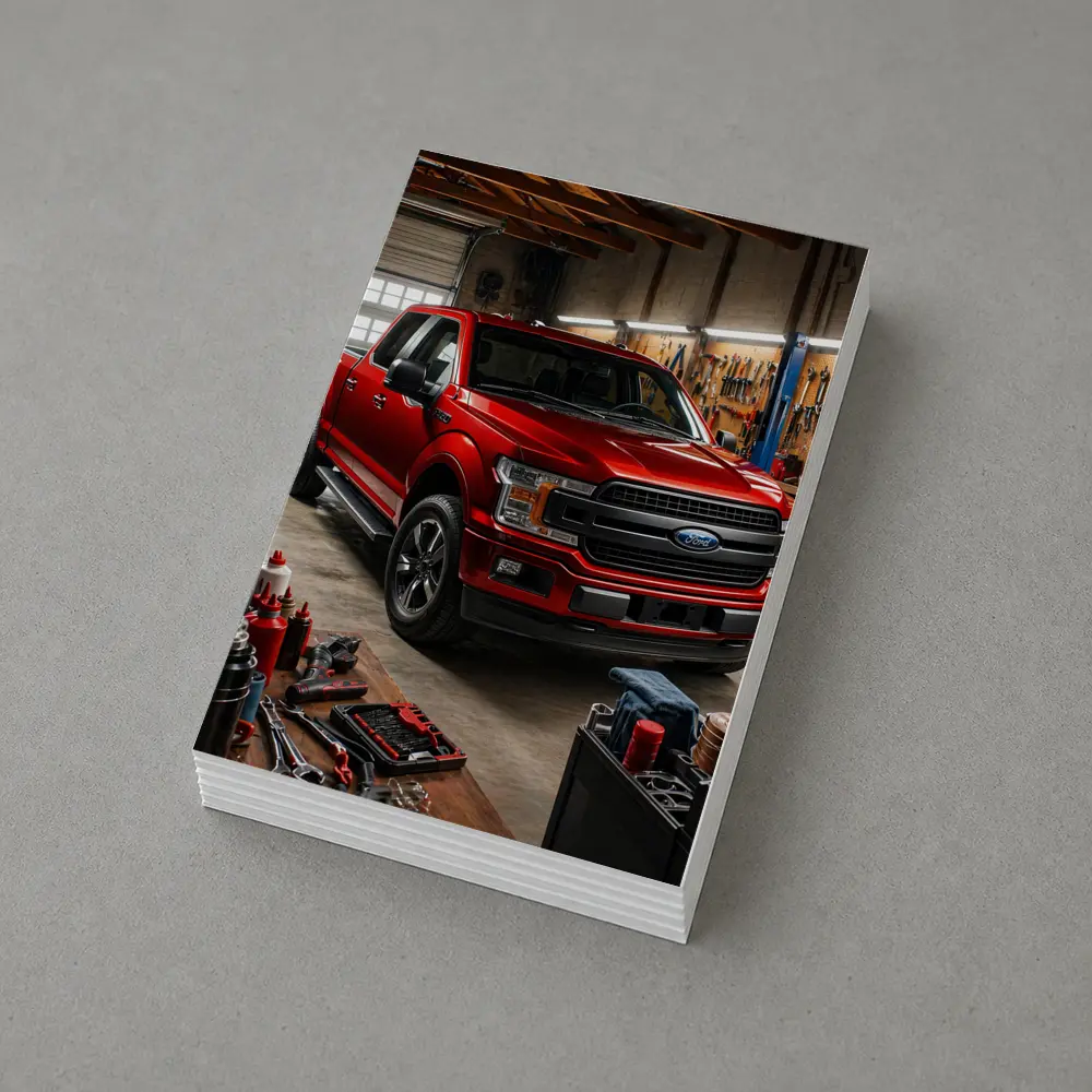 Ford F-150 Red Truck Garage Workshop – Postcards