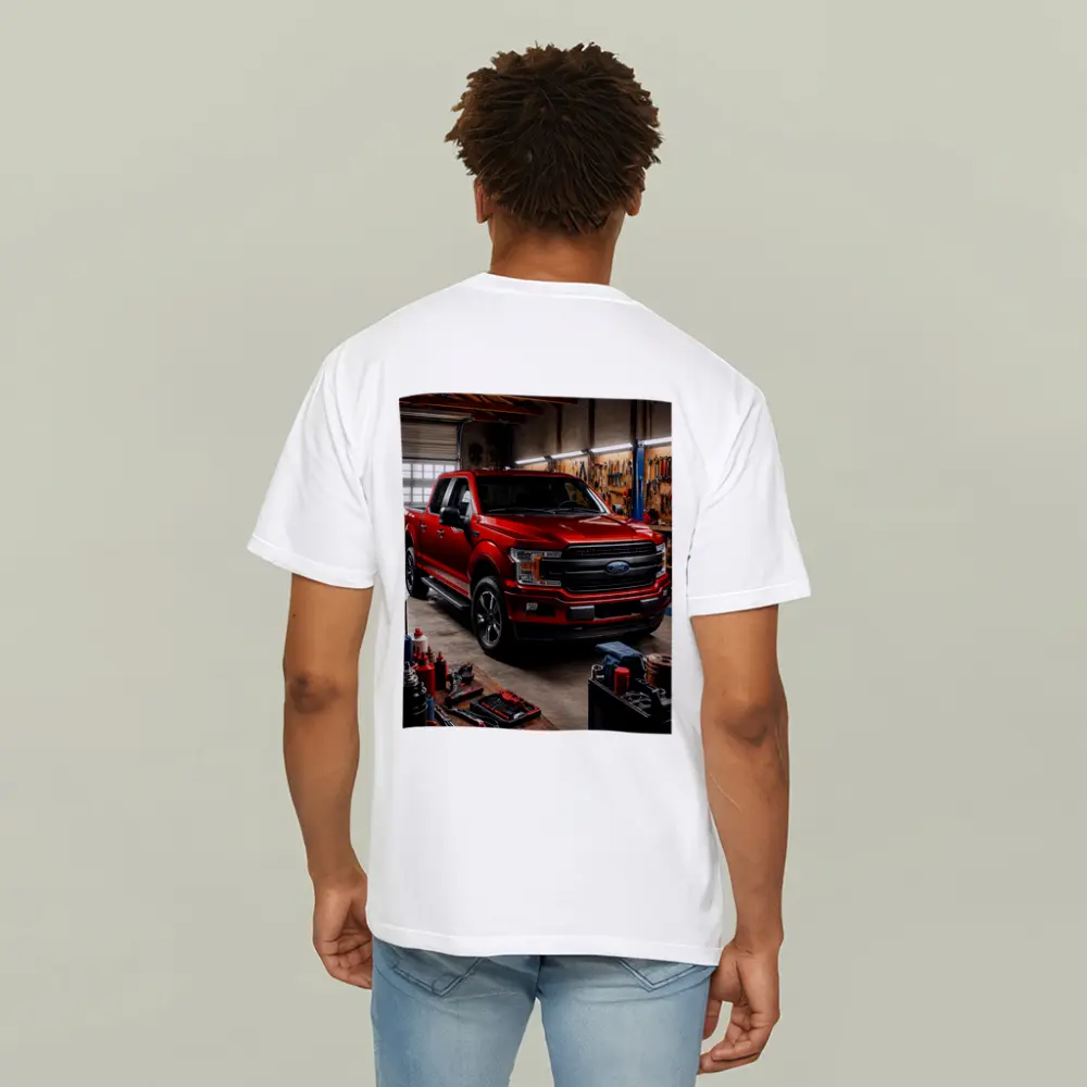 Ford F-150 Red Truck Garage Workshop – T-Shirts