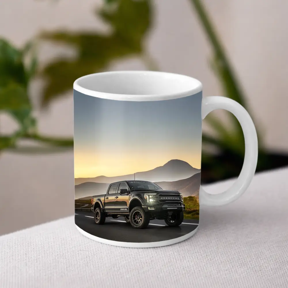 Hennessey Ford F-Series Truck Mountain Sunset Road – Mugs